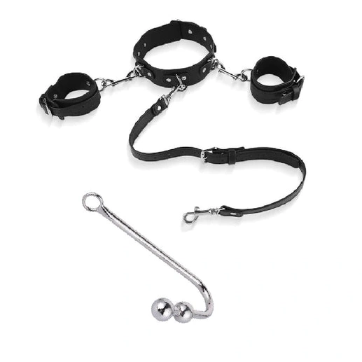 Beaded with Hook Anal 5334 Collar Cuffs and Elegant 0117